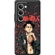 Чорний чохол BoxFace Xiaomi Redmi 15 Атака Титанов Леви