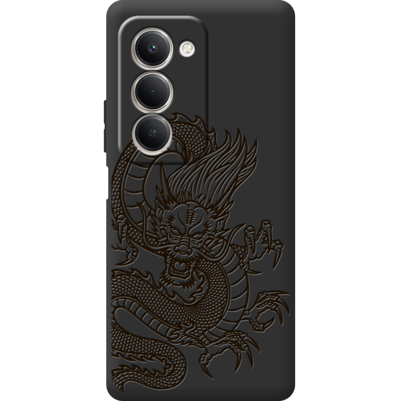Чорний чохол BoxFace Xiaomi Redmi 15 Chinese Dragon