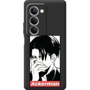 Чорний чохол BoxFace Xiaomi Redmi 15 Attack On Titan - Ackerman