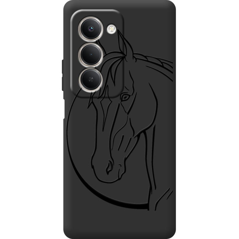Чорний чохол BoxFace Xiaomi Redmi 15 Horse