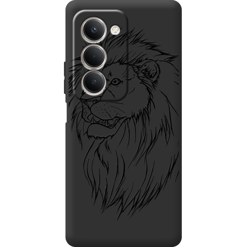 Чорний чохол BoxFace Xiaomi Redmi 15 Lion