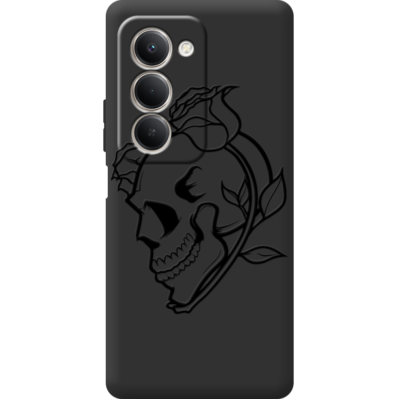 Чорний чохол BoxFace Xiaomi Redmi 15 Skull and Roses