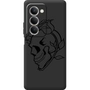 Чорний чохол BoxFace Xiaomi Redmi 15 Skull and Roses