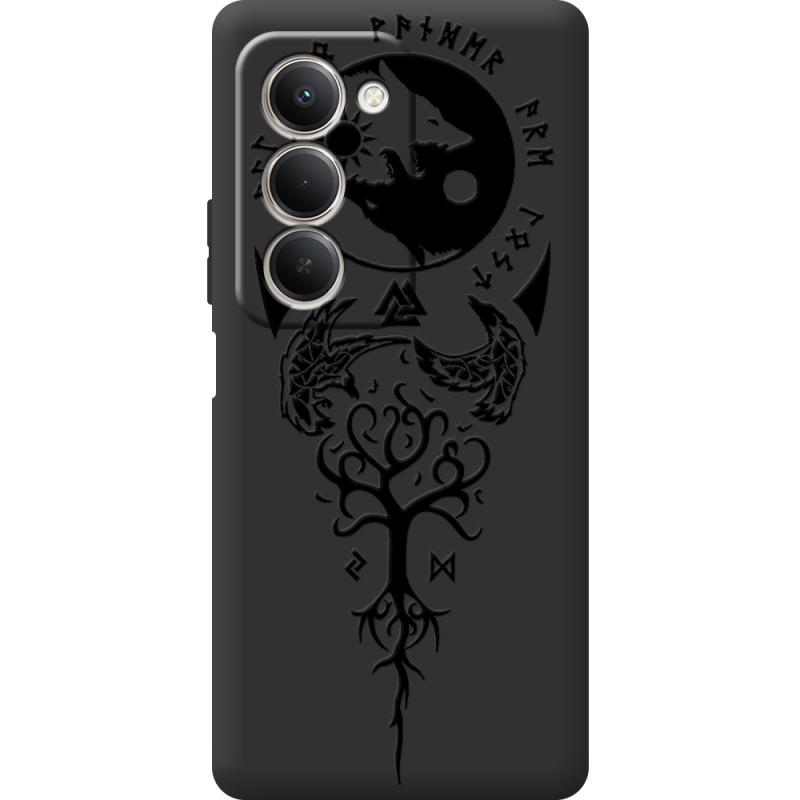 Чорний чохол BoxFace Xiaomi Redmi 15 Hugin and Munin