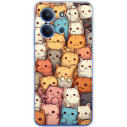 Чохол BoxFace Xiaomi Redmi 15C Котики муркотики