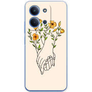 Чохол BoxFace Xiaomi Redmi 15C Flower Hands