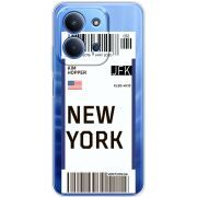 Прозорий чохол BoxFace Xiaomi Redmi 15C Ticket New York