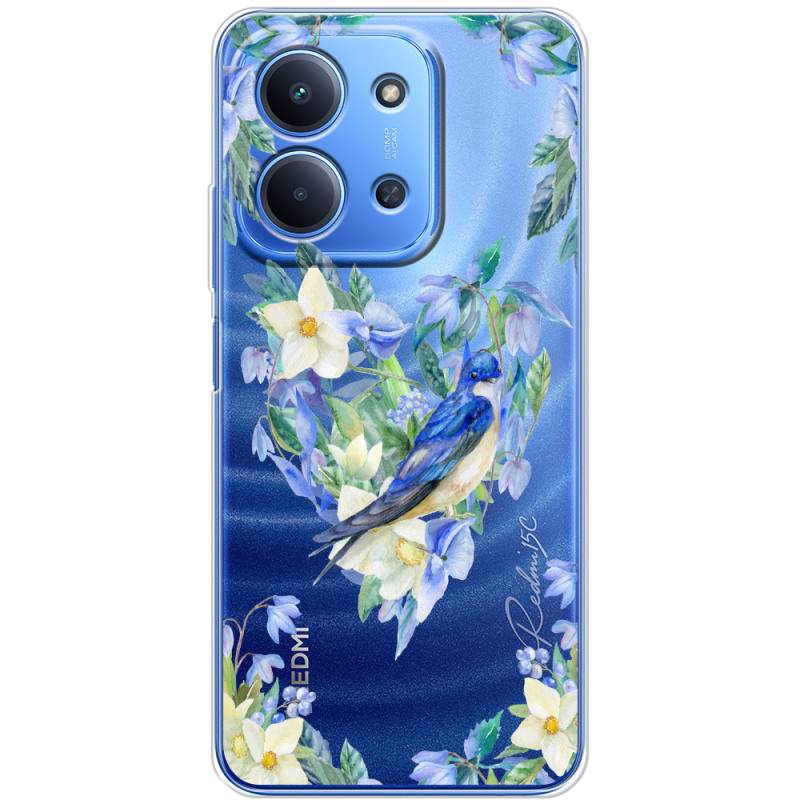 Прозорий чохол BoxFace Xiaomi Redmi 15C Spring Bird
