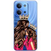 Прозорий чохол BoxFace Xiaomi Redmi 15C Queen and Princess