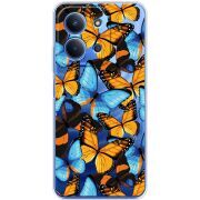 Прозорий чохол BoxFace Xiaomi Redmi 15C Butterfly Morpho