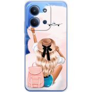 Прозорий чохол BoxFace Xiaomi Redmi 15C Travel Girl