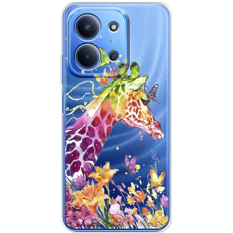 Прозорий чохол BoxFace Xiaomi Redmi 15C Colorful Giraffe