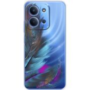 Прозорий чохол BoxFace Xiaomi Redmi 15C Feathers