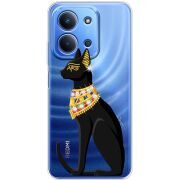 Чохол зі стразами Xiaomi Redmi 15C Egipet Cat