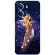 Чохол зі стразами Xiaomi Redmi 15C Girl with Umbrella