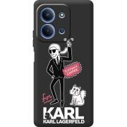 Чорний чохол BoxFace Xiaomi Redmi 15C For Karl