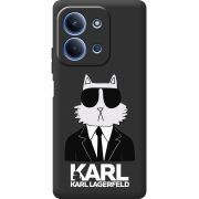 Чорний чохол BoxFace Xiaomi Redmi 15C Cat in Black