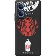 Чорний чохол BoxFace Xiaomi Redmi 15C RedWhite Coffee