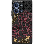 Чорний чохол BoxFace Xiaomi Redmi 15C FranceFlowers
