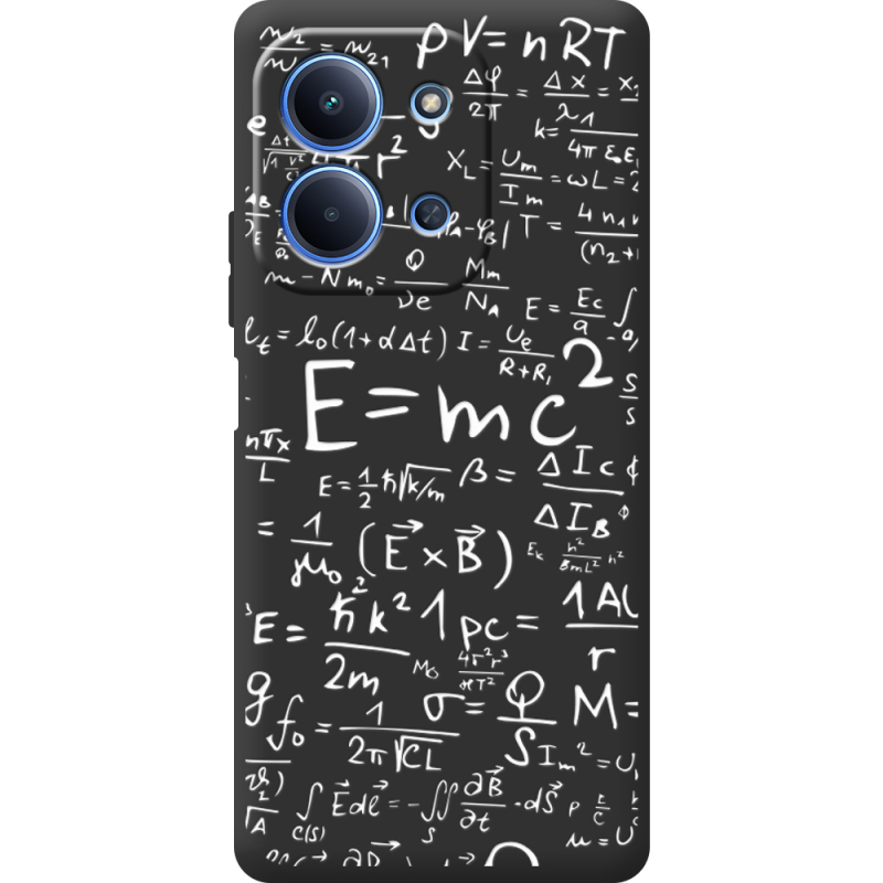 Чорний чохол BoxFace Xiaomi Redmi 15C E=mc2