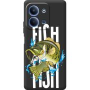 Чорний чохол BoxFace Xiaomi Redmi 15C Fish
