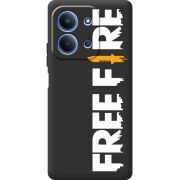 Чорний чохол BoxFace Xiaomi Redmi 15C Free Fire White Logo