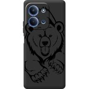 Чорний чохол BoxFace Xiaomi Redmi 15C Grizzly Bear