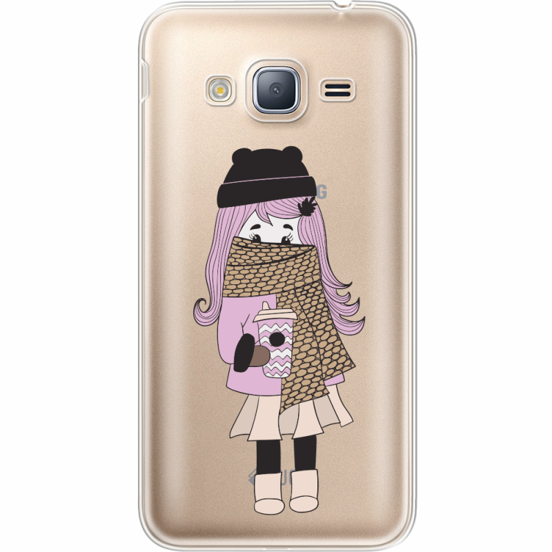 Прозрачный чехол Uprint Samsung J320 Galaxy J3 Winter Morning Girl