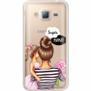 Прозрачный чехол Uprint Samsung J320 Galaxy J3 Super Mama and Daughter
