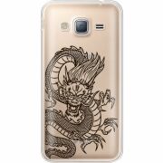Прозрачный чехол Uprint Samsung J320 Galaxy J3 Chinese Dragon