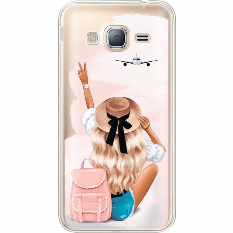 Прозрачный чехол Uprint Samsung J320 Galaxy J3 Travel Girl