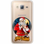 Прозрачный чехол Uprint Samsung J320 Galaxy J3 Cool Santa