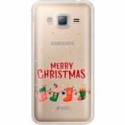 Прозрачный чехол Uprint Samsung J320 Galaxy J3 Merry Christmas