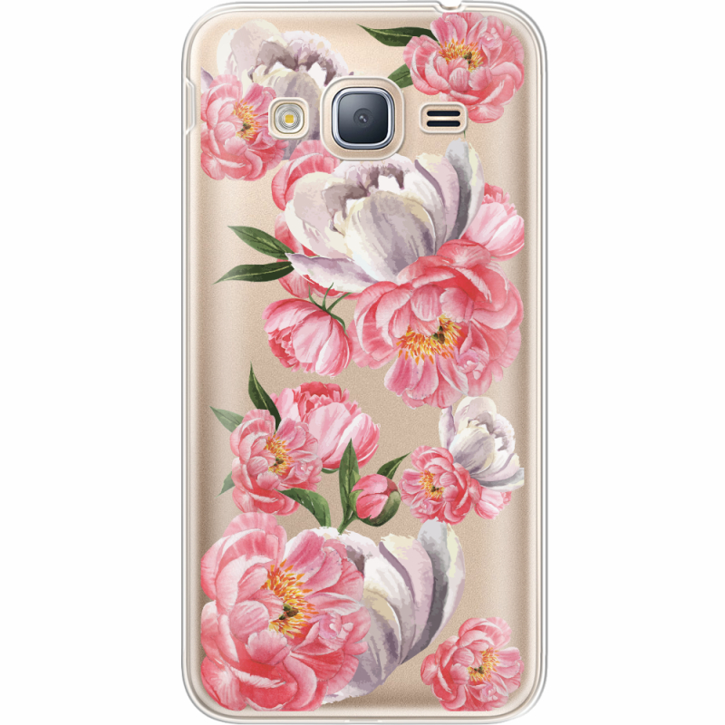 Прозрачный чехол Uprint Samsung J320 Galaxy J3 Peony Watercolor Style