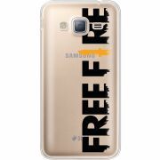 Прозрачный чехол Uprint Samsung J320 Galaxy J3 Free Fire Black Logo