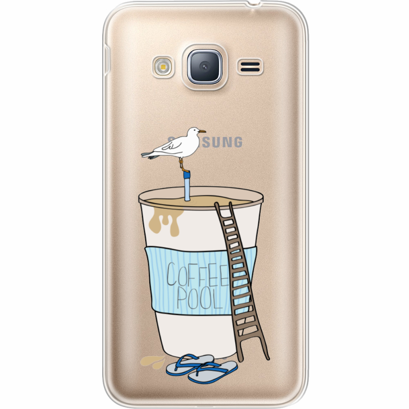 Прозрачный чехол Uprint Samsung J320 Galaxy J3 Segull in Cofee Pool
