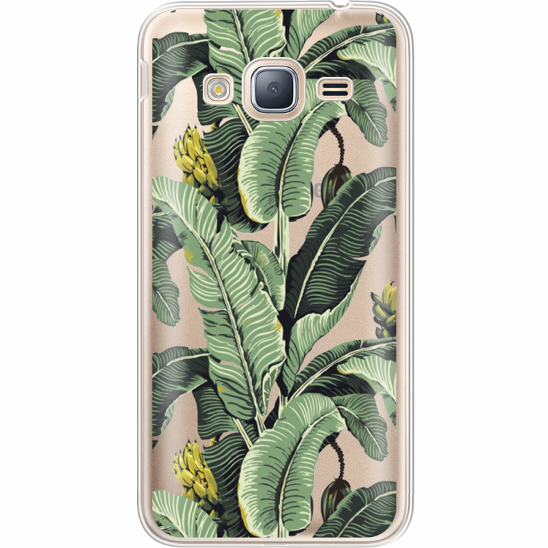 Прозрачный чехол Uprint Samsung J320 Galaxy J3 Banana Leaves