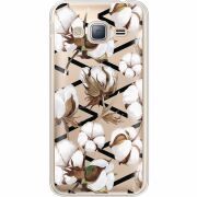 Прозрачный чехол Uprint Samsung J320 Galaxy J3 Cotton flowers