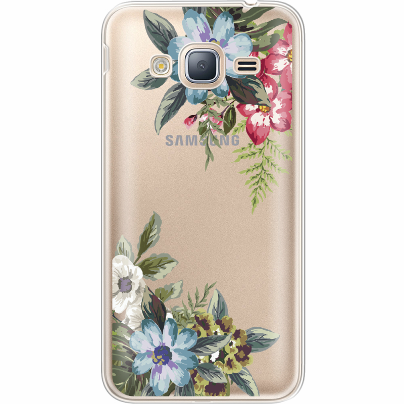 Прозрачный чехол Uprint Samsung J320 Galaxy J3 Floral