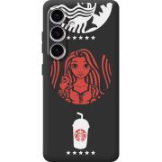 Чорний чохол BoxFace Samsung Galaxy M56 (M566) RedWhite Coffee