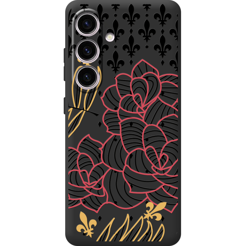Чорний чохол BoxFace Samsung Galaxy M56 (M566) FranceFlowers
