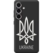 Чорний чохол BoxFace Samsung Galaxy M56 (M566) Тризуб монограмма ukraine