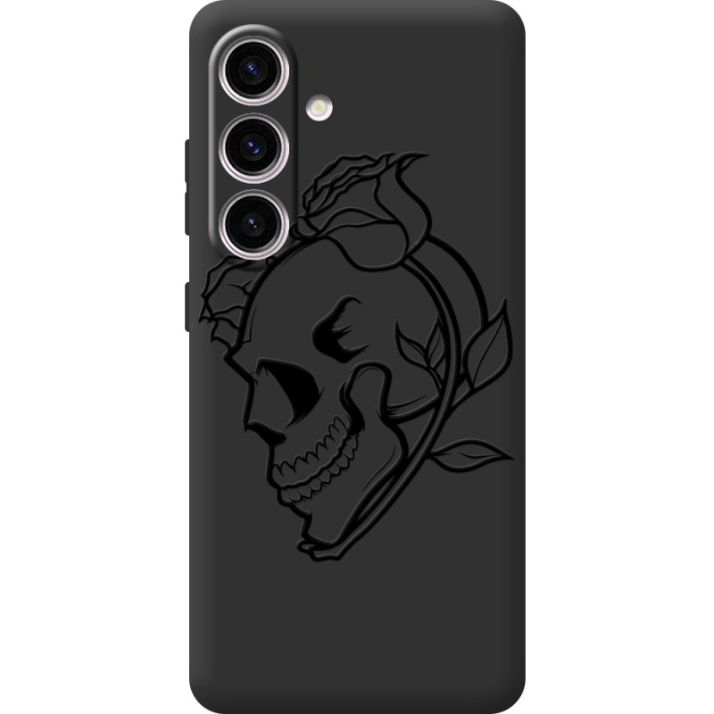 Чорний чохол BoxFace Samsung Galaxy M56 (M566) Skull and Roses
