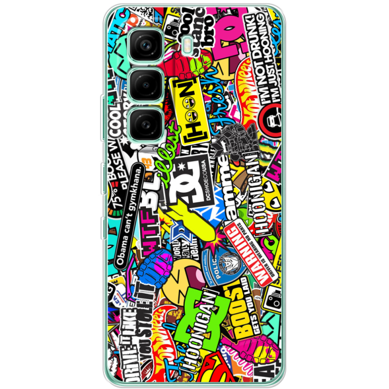 Чохол BoxFace Infinix Hot 60i Multicolored Inscriptions