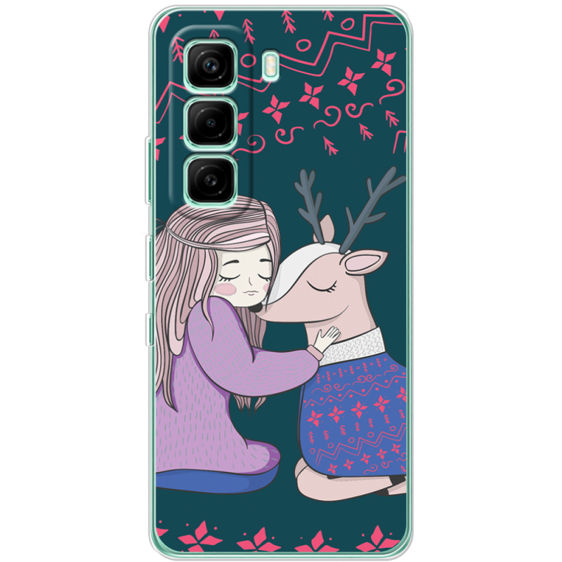 Чохол BoxFace Infinix Hot 60i Girl and deer