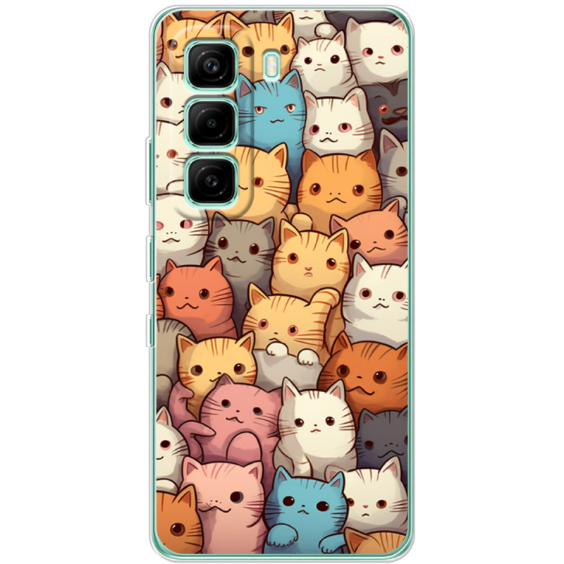 Чохол BoxFace Infinix Hot 60i Котики муркотики