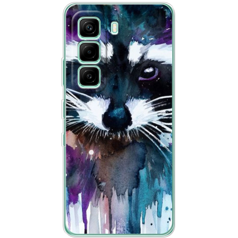 Чохол BoxFace Infinix Hot 60i Акварельный енот