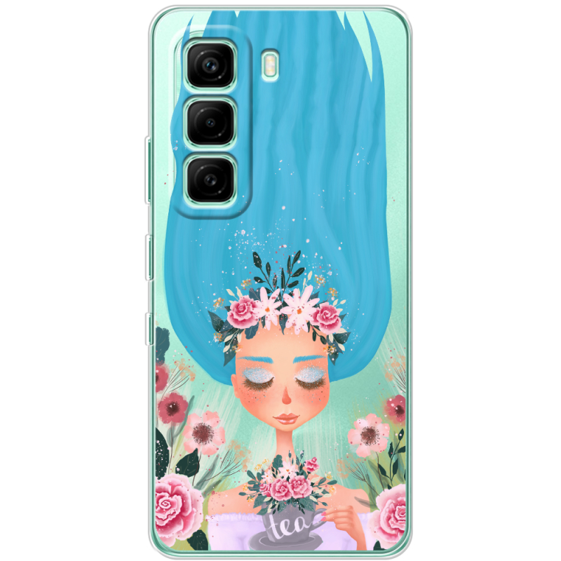 Прозорий чохол BoxFace Infinix Hot 60i Blue Hair