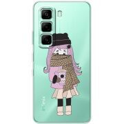 Прозорий чохол BoxFace Infinix Hot 60i Winter Morning Girl