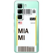 Прозорий чохол BoxFace Infinix Hot 60i Ticket Miami